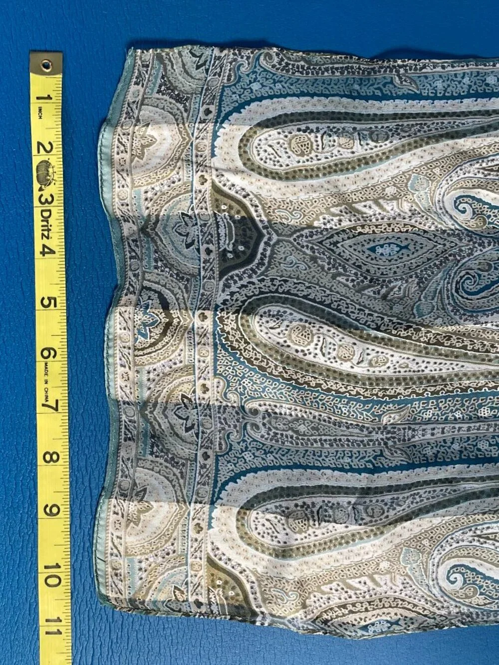 Vintage Echo Paisley Silk Scarf